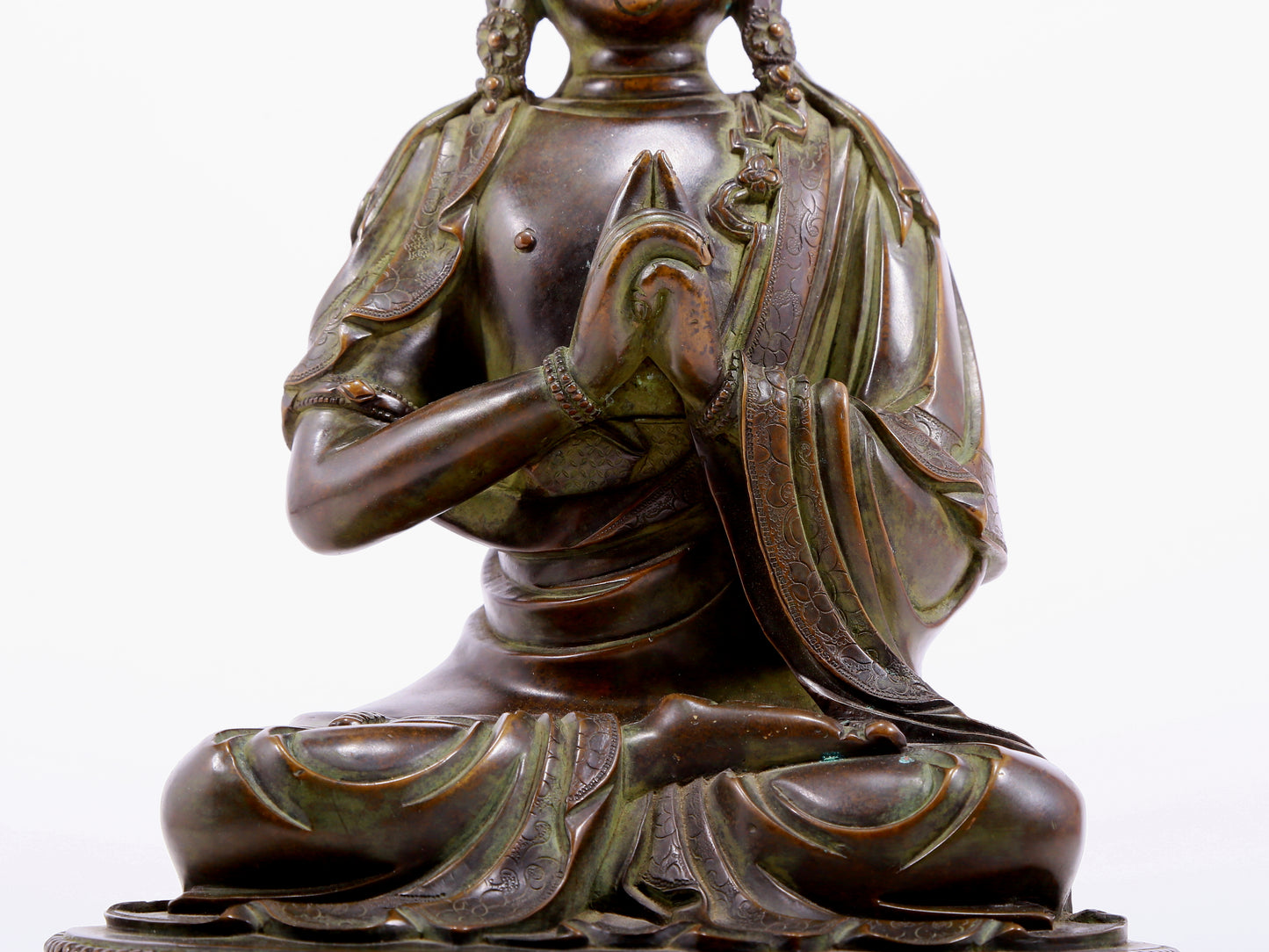 Brilliant Bronze Figure Of Bodhisattva