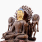 Fabulous Gilt-Bronze Figure Of Buddha Shakyamuni With Incsriptions