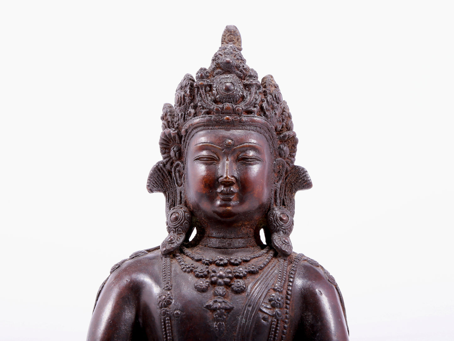 Brilliant Bronze Figure Of Amitayus