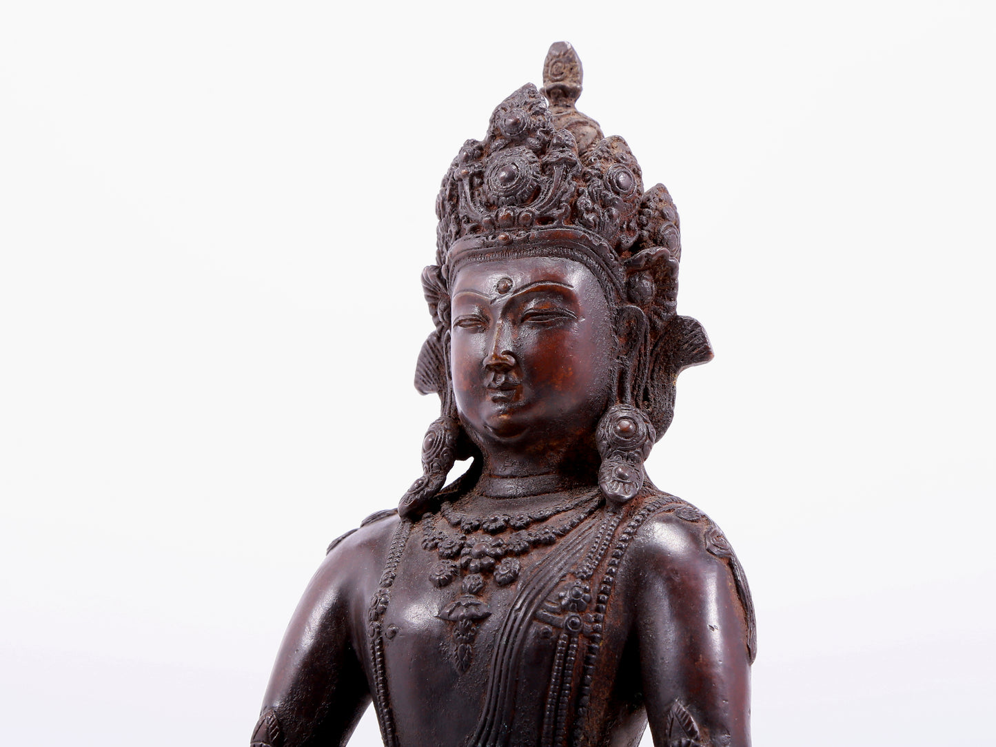 Brilliant Bronze Figure Of Amitayus