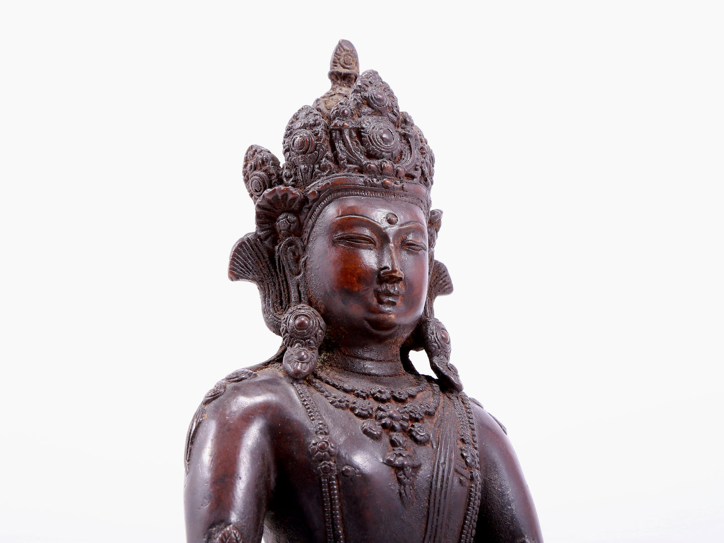 Brilliant Bronze Figure Of Amitayus