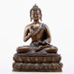 Brilliant Bronze Silver-Inlaid Figure Of Buddha Shakyamuni