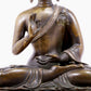 Brilliant Bronze Silver-Inlaid Figure Of Buddha Shakyamuni