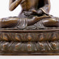 Brilliant Bronze Silver-Inlaid Figure Of Buddha Shakyamuni