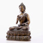 Brilliant Bronze Silver-Inlaid Figure Of Buddha Shakyamuni