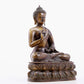 Brilliant Bronze Silver-Inlaid Figure Of Buddha Shakyamuni