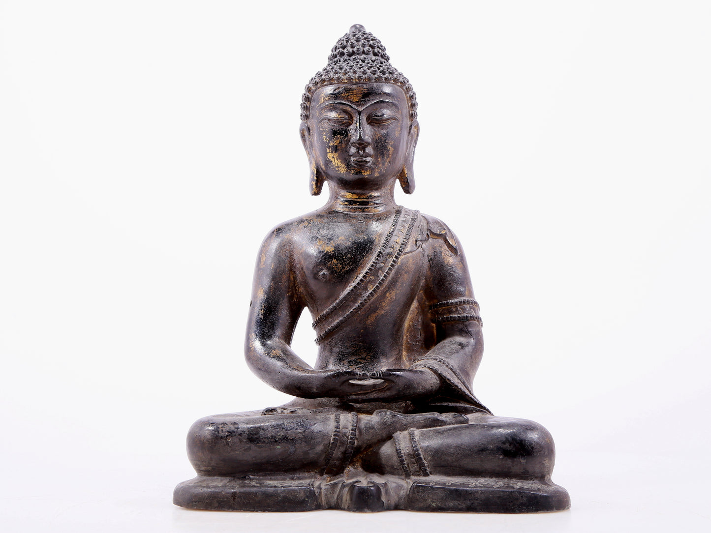 Fabulous Gilt-Bronze Figure Of Buddha Shakyamuni