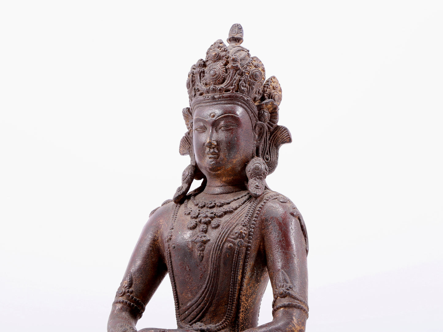 Brilliant Bronze Figure Of Amitayus