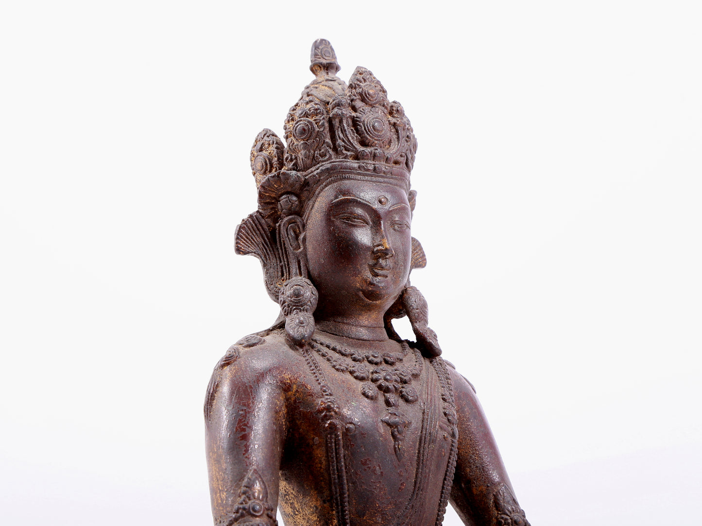 Brilliant Bronze Figure Of Amitayus