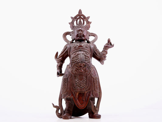 An Exquisite Bronze Figure Of Lokapala