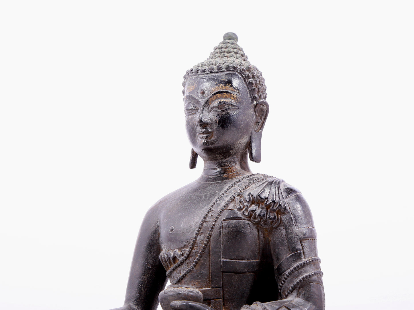 Fabulous Gilt-Bronze Figure Of Buddha Shakyamuni