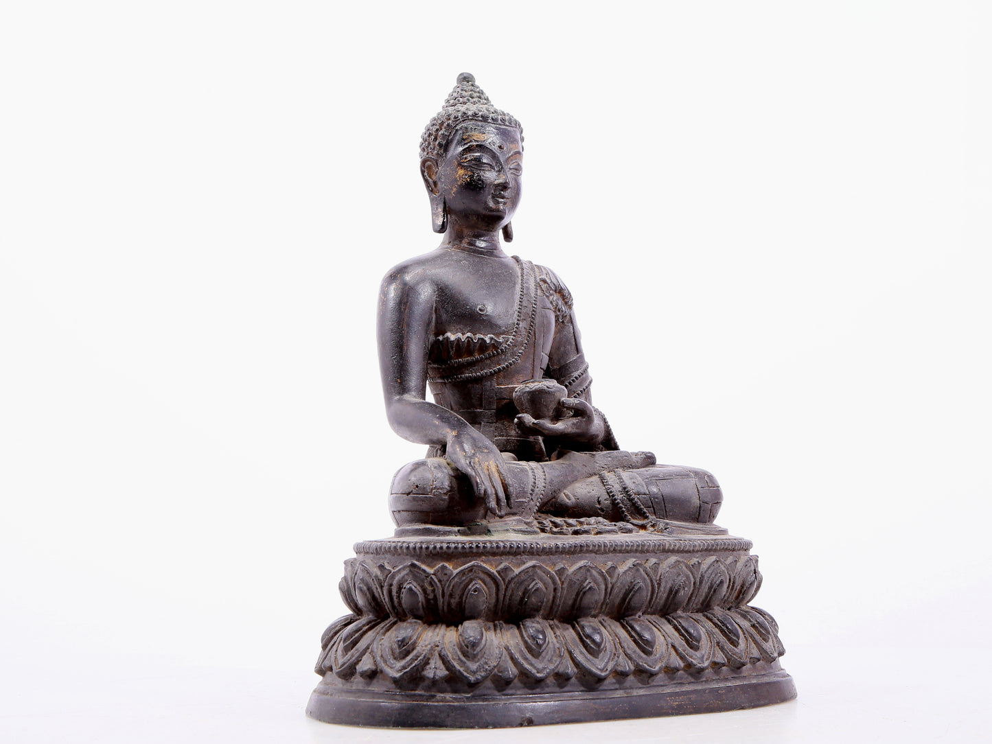 Fabulous Gilt-Bronze Figure Of Buddha Shakyamuni