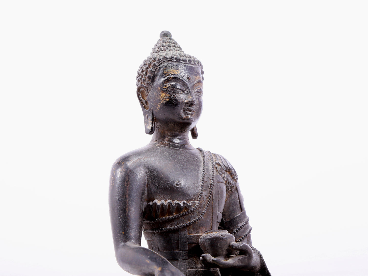 Fabulous Gilt-Bronze Figure Of Buddha Shakyamuni