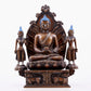 A bronze statue of Gautama Buddha