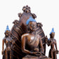 A bronze statue of Gautama Buddha