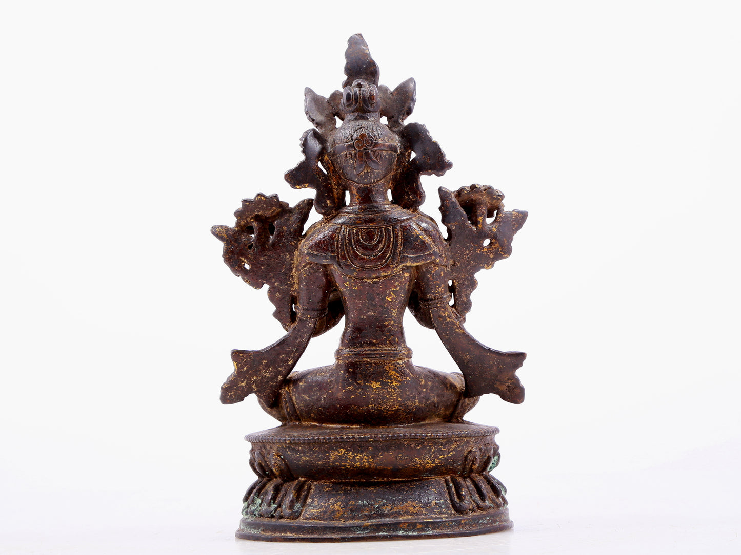 Brilliant Gold-Painted Bronze Figure Of White Tara