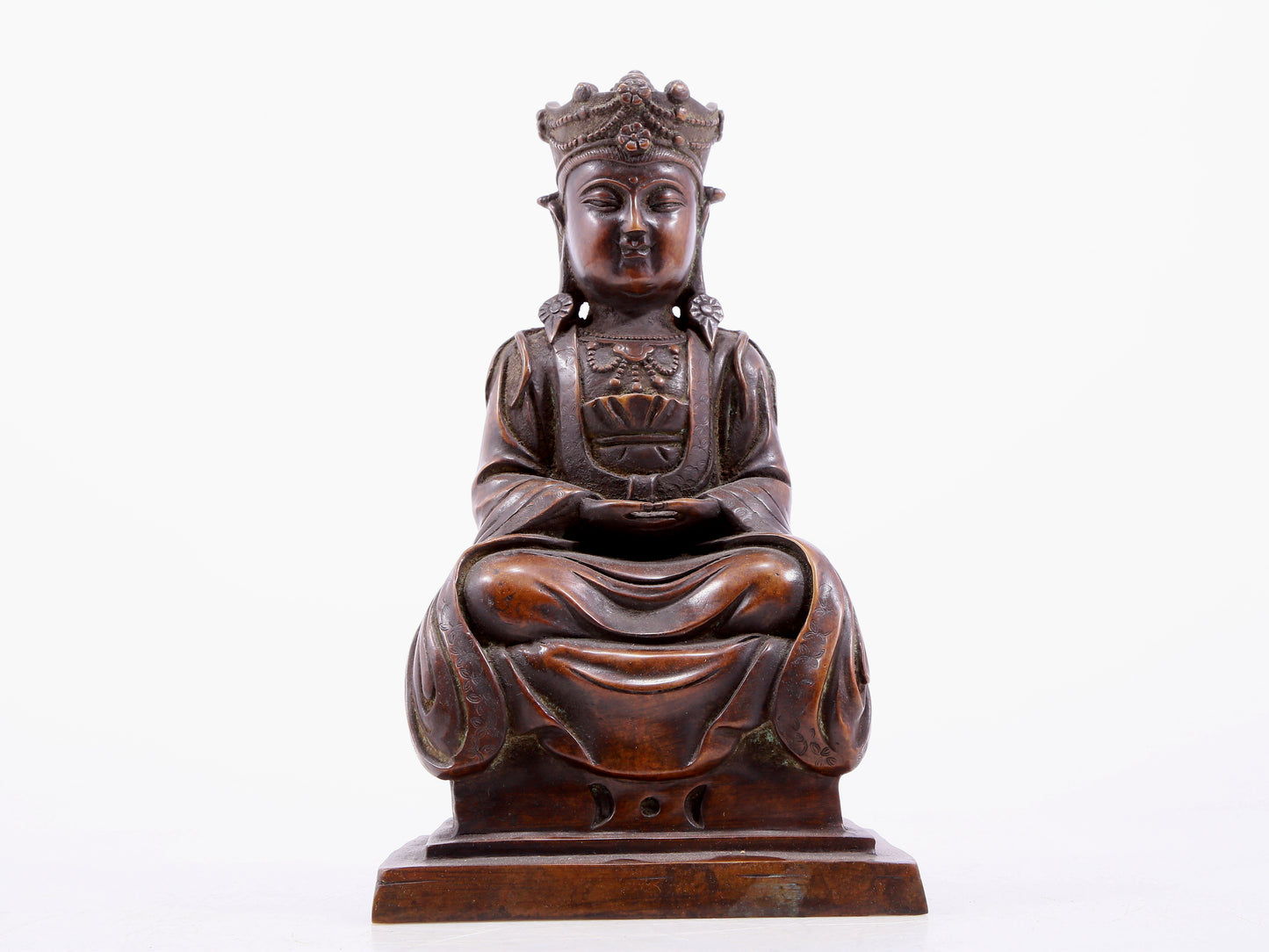 Brilliant Bronze Figure Of Bodhisattva