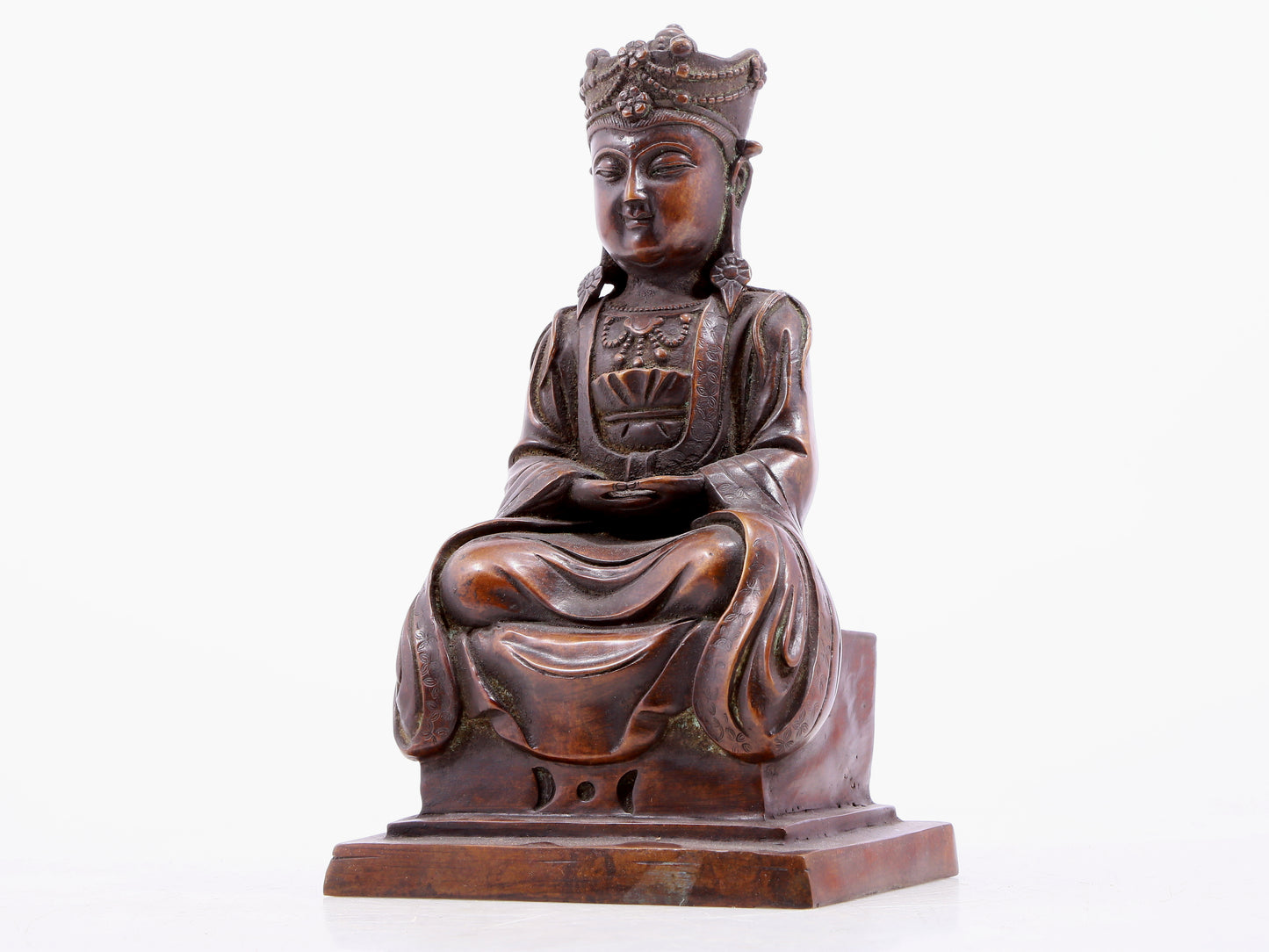 Brilliant Bronze Figure Of Bodhisattva