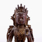 Brilliant Gold-Painted Bronze Figure Of Bodhisattva