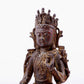 Brilliant Gold-Painted Bronze Figure Of Bodhisattva