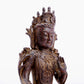 Brilliant Gold-Painted Bronze Figure Of Bodhisattva