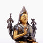 Brilliant Gilt-Bronze Silver-Inlaid Figure Of Tsongkapa With Inscriptions