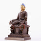 Brilliant Gilt-Bronze Figure Of Buddha Shakyamuni With Inscriptions