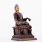 Brilliant Gilt-Bronze Figure Of Buddha Shakyamuni With Inscriptions