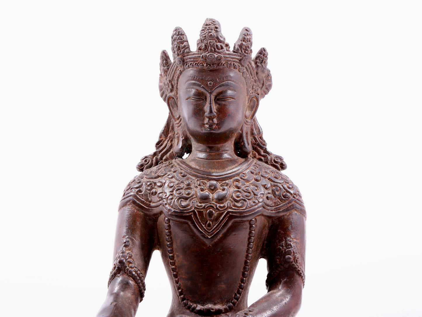 Brilliant Bronze Figure Of Bodhisattva