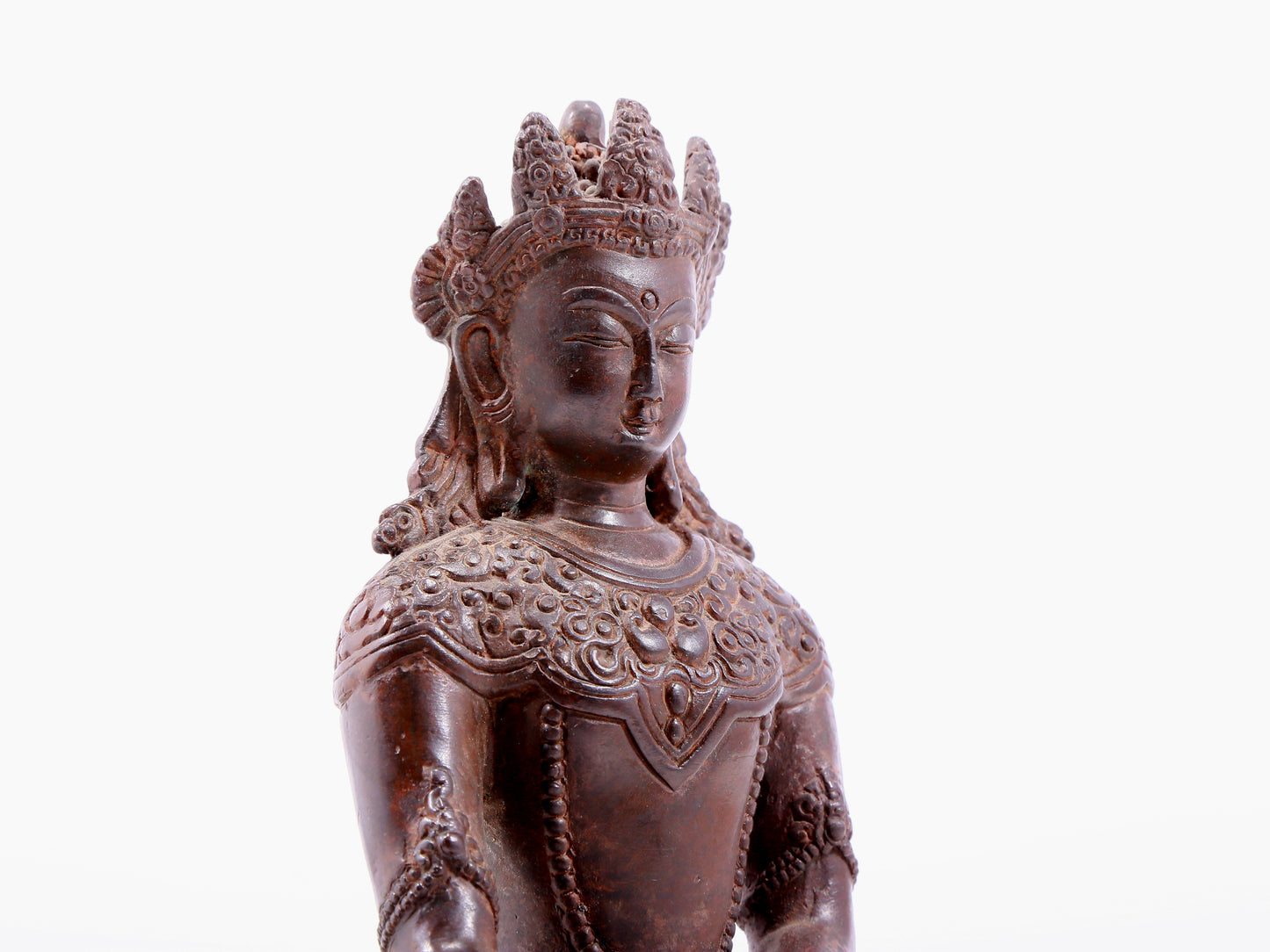 Brilliant Bronze Figure Of Bodhisattva