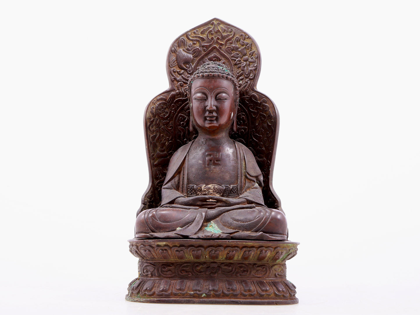 Brilliant Bronze Figure Of Buddha Shakyamuni