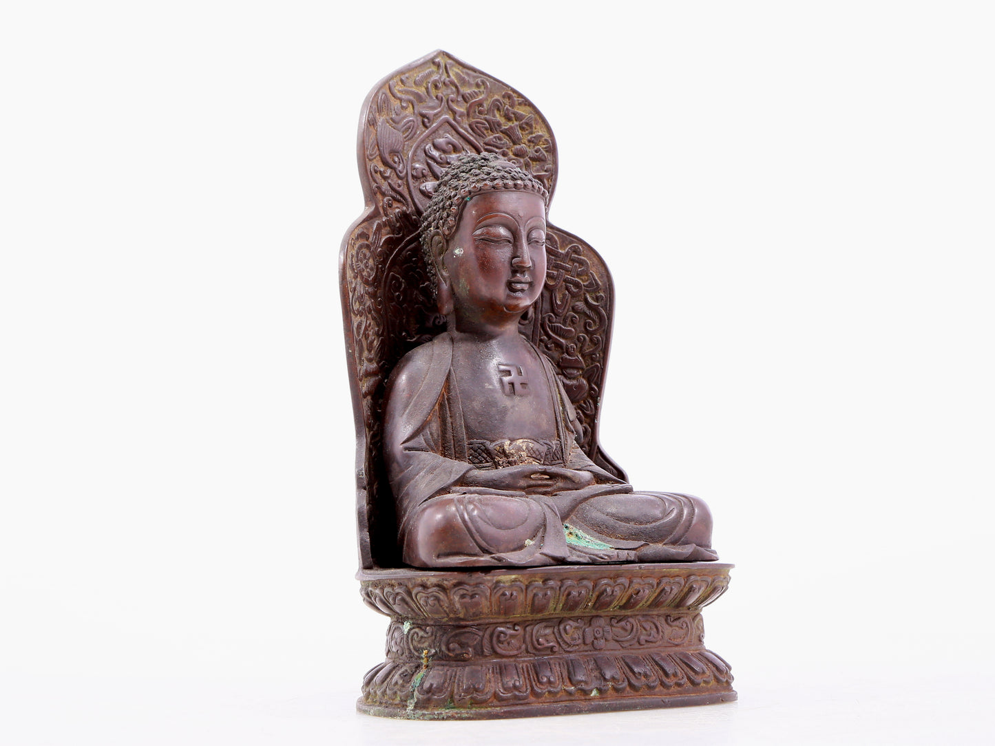 Brilliant Bronze Figure Of Buddha Shakyamuni