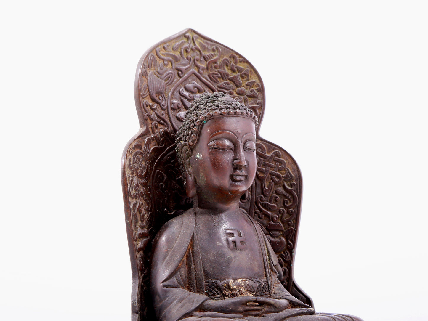 Brilliant Bronze Figure Of Buddha Shakyamuni