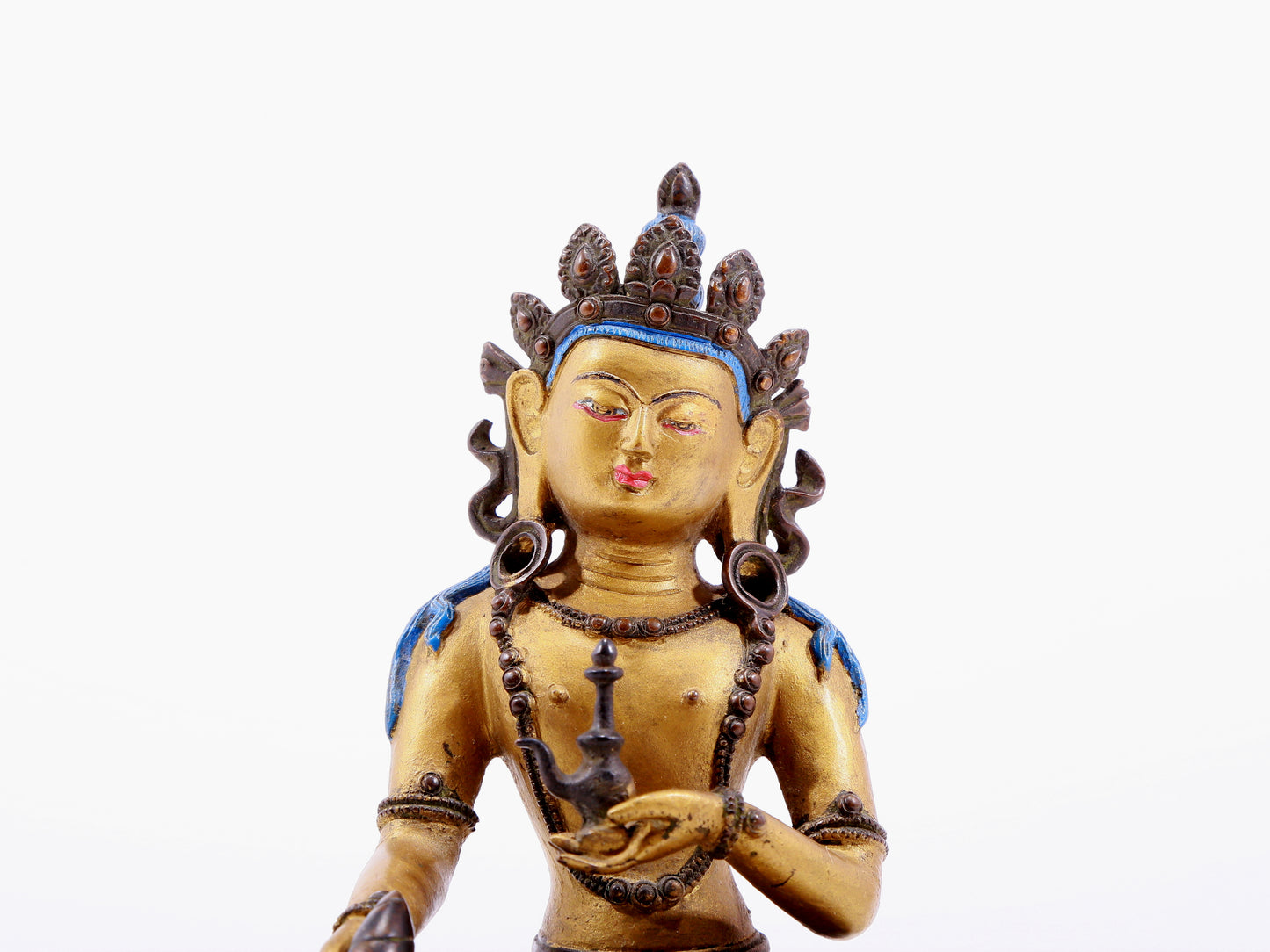 Brilliant Gilt-Bronze Figure Of Bodhisattva