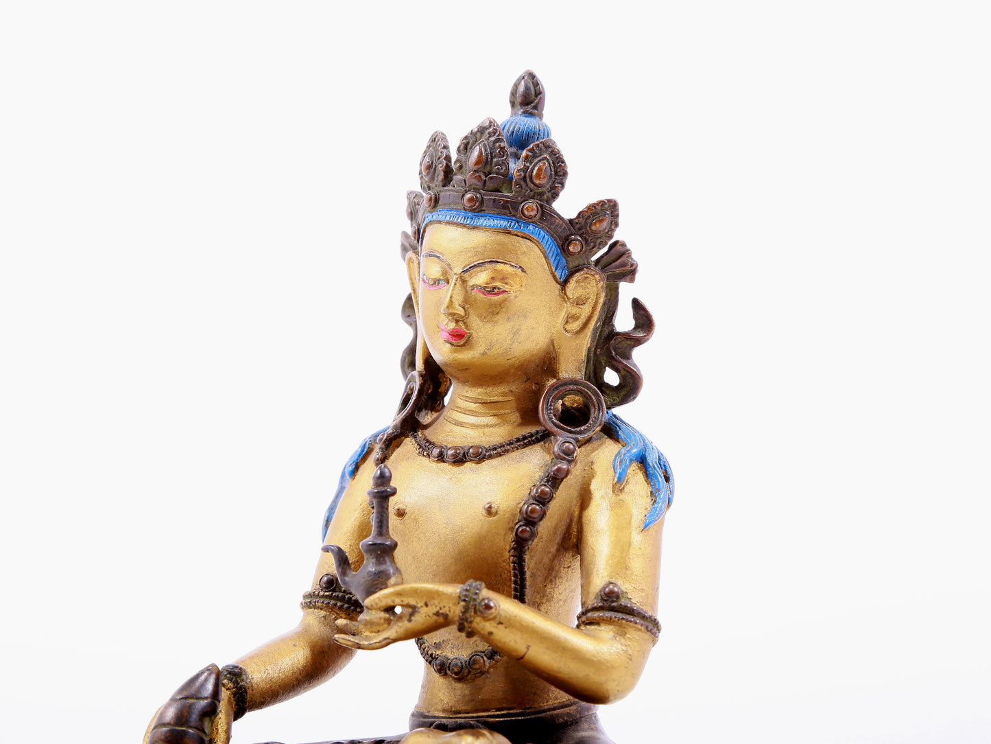 Brilliant Gilt-Bronze Figure Of Bodhisattva