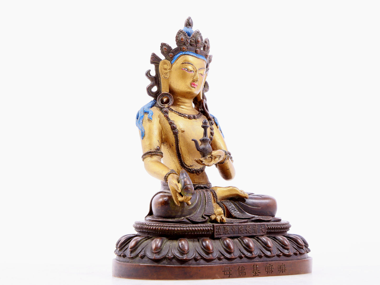 Brilliant Gilt-Bronze Figure Of Bodhisattva