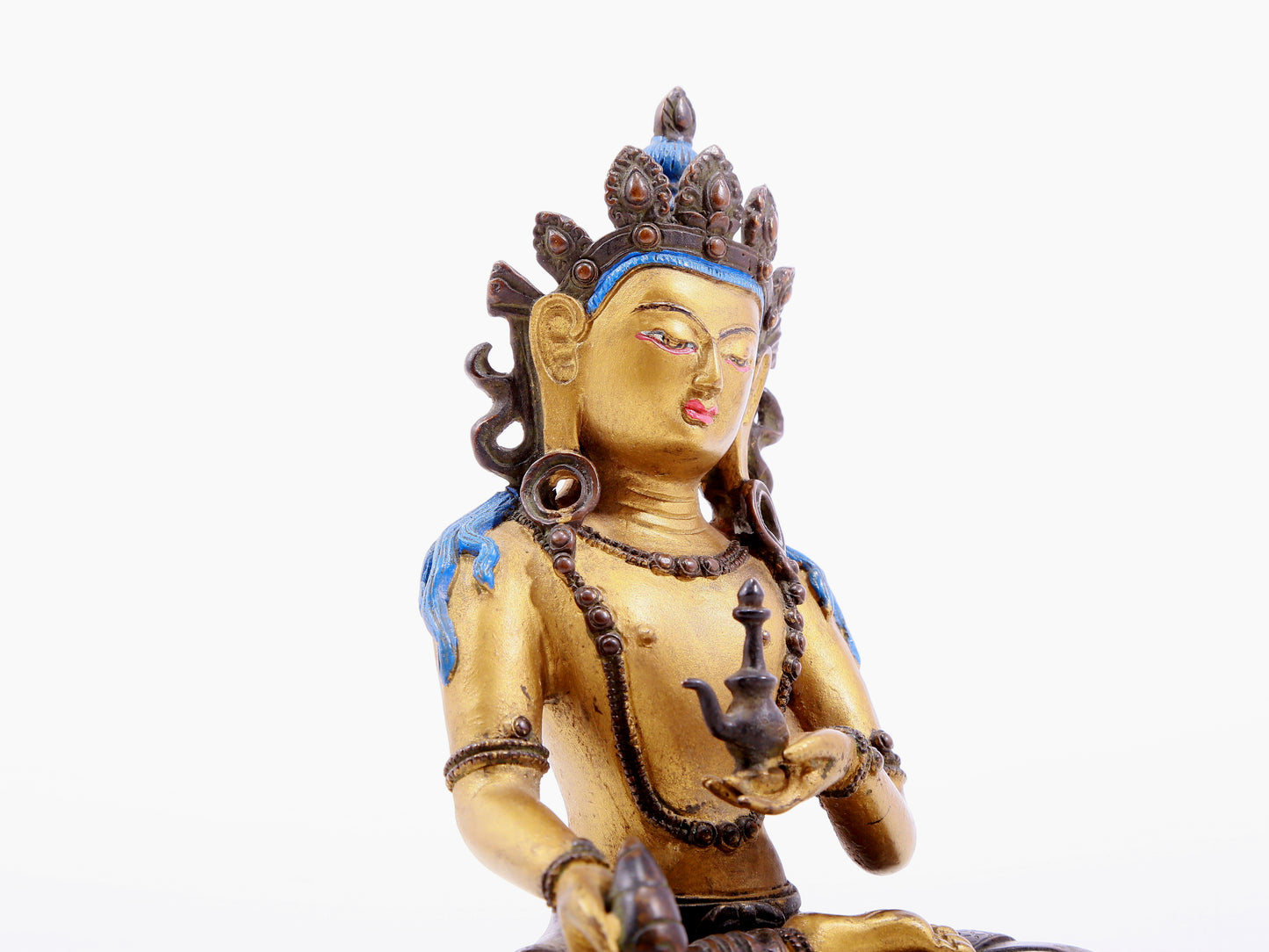 Brilliant Gilt-Bronze Figure Of Bodhisattva