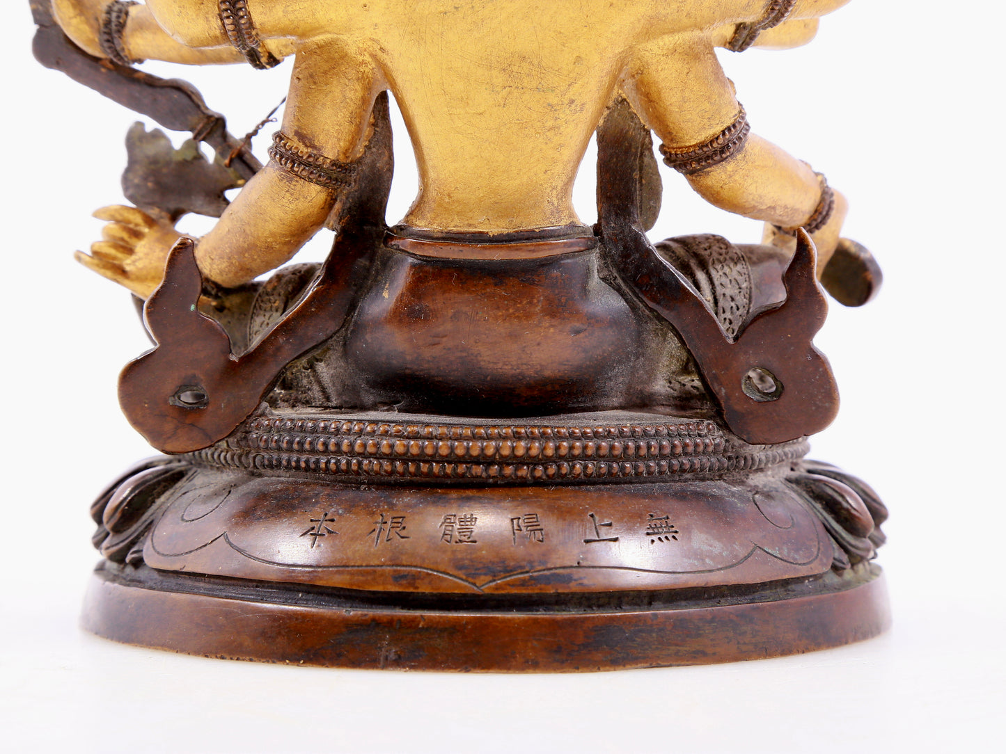 A gilt bronze statue of Vajra Bodhisattva