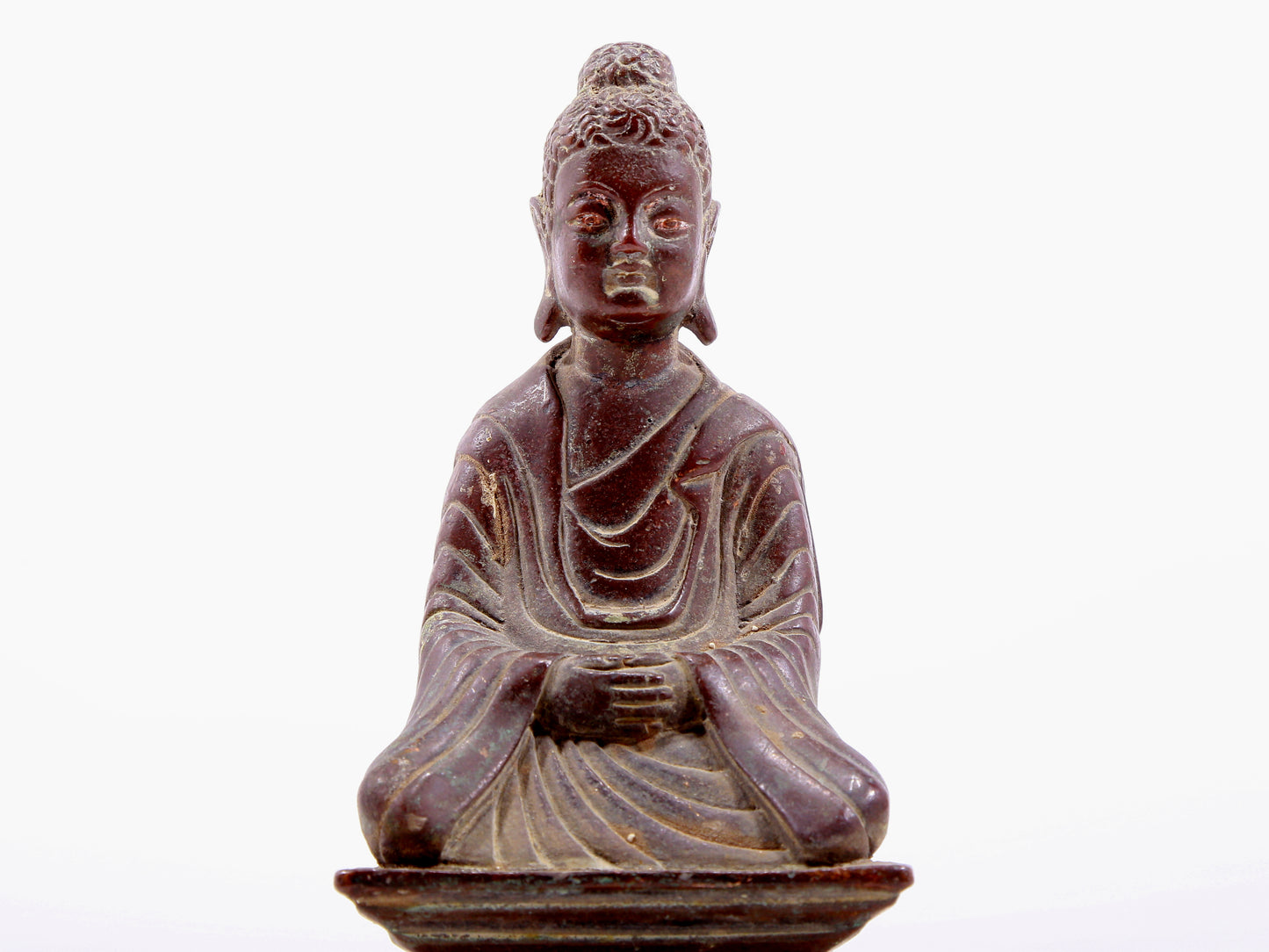 A bronze statue of Gautama Buddha