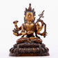 A gilt bronze statue of Saraswati