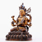 A gilt bronze statue of Saraswati