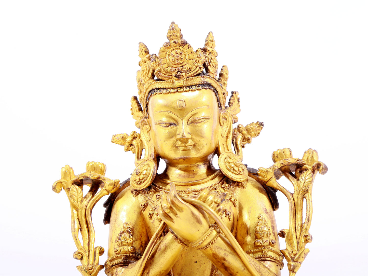 Magnificent Gilt-Bronze Figure Of White Tara