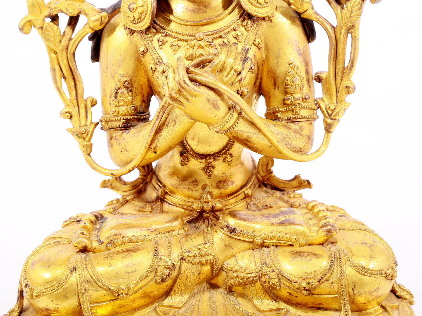 Magnificent Gilt-Bronze Figure Of White Tara