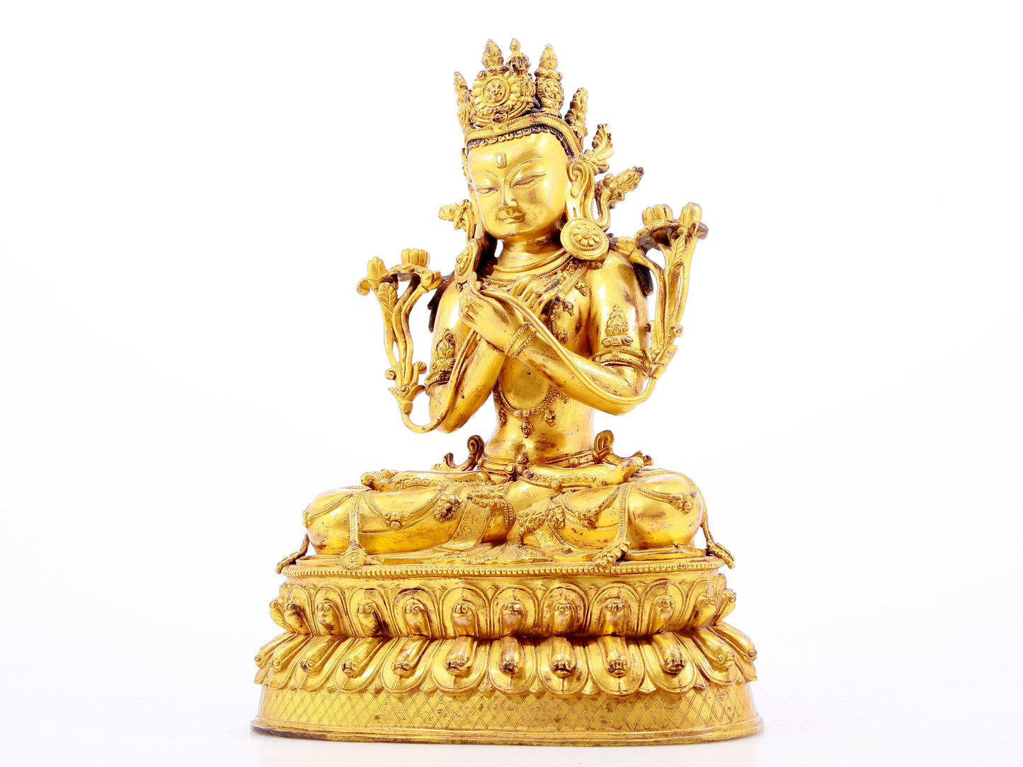 Magnificent Gilt-Bronze Figure Of White Tara