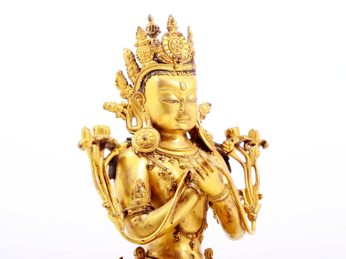 Magnificent Gilt-Bronze Figure Of White Tara