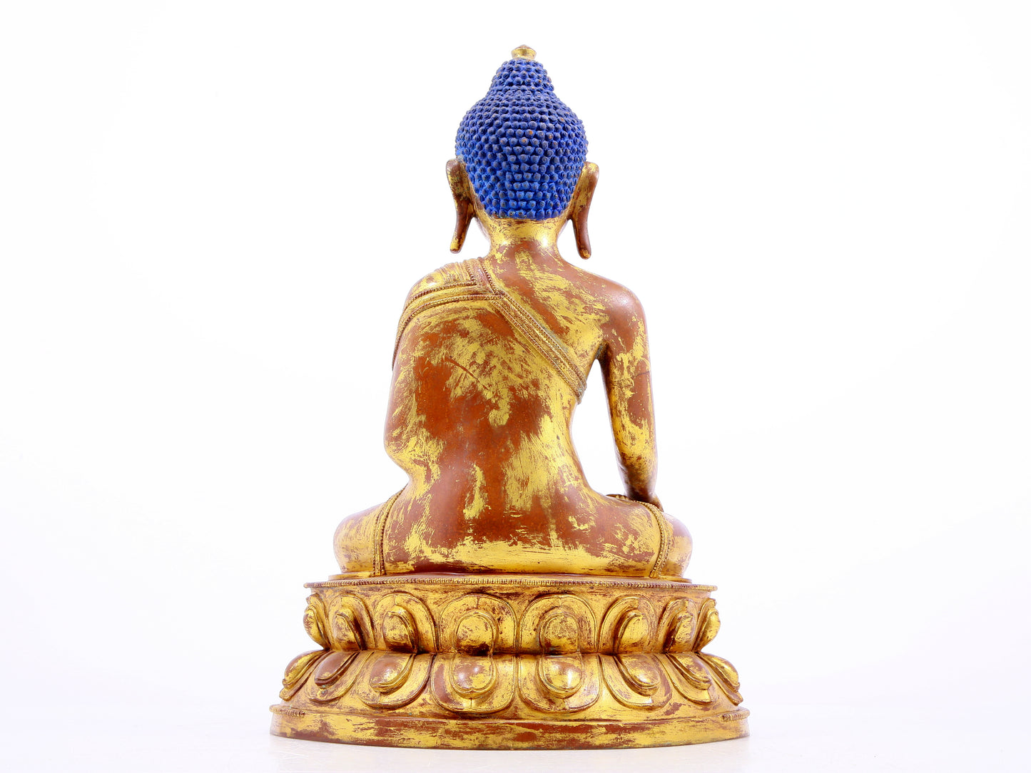 A Magnificent Gilt-Bronze Figure Of Buddha Shakyamuni