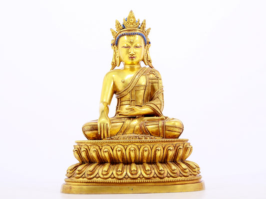 Wonderful Gilt-Bronze Figure Of Bodhisattva