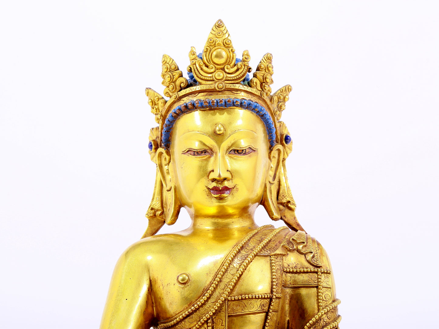 Wonderful Gilt-Bronze Figure Of Bodhisattva