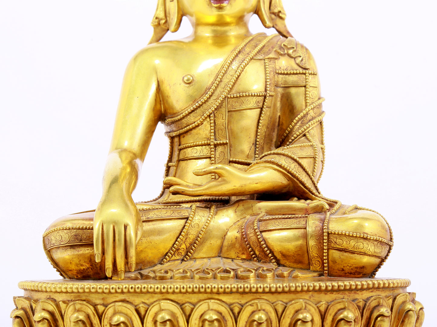 Wonderful Gilt-Bronze Figure Of Bodhisattva