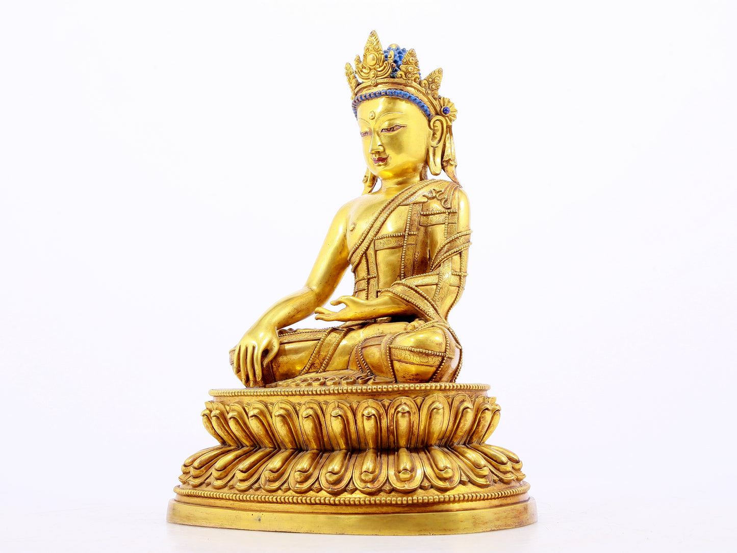 Wonderful Gilt-Bronze Figure Of Bodhisattva